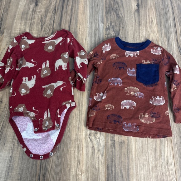 Lot Of 13 Boys 18 Months Long Sleeve Shirts And Sweaters Mixed Brands And Styles - Picture 9 of 13